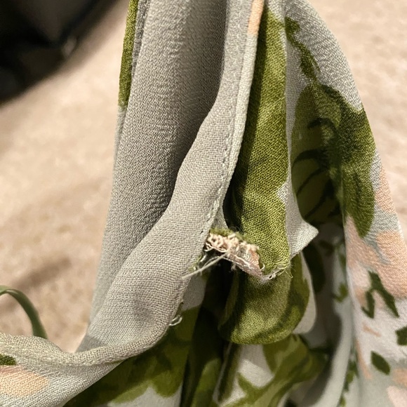 REFORMATION Reya Floral Drape Dress - Picture 6 of 6